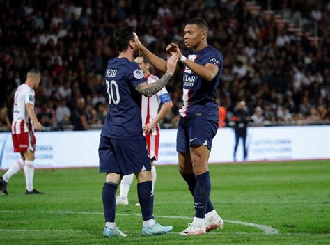 lionel messi and kylian mbappe psg highlights